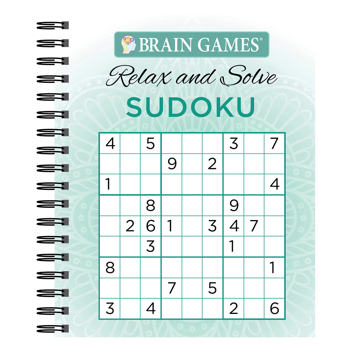 Brain Games Relax and Solve Sudoku Teal