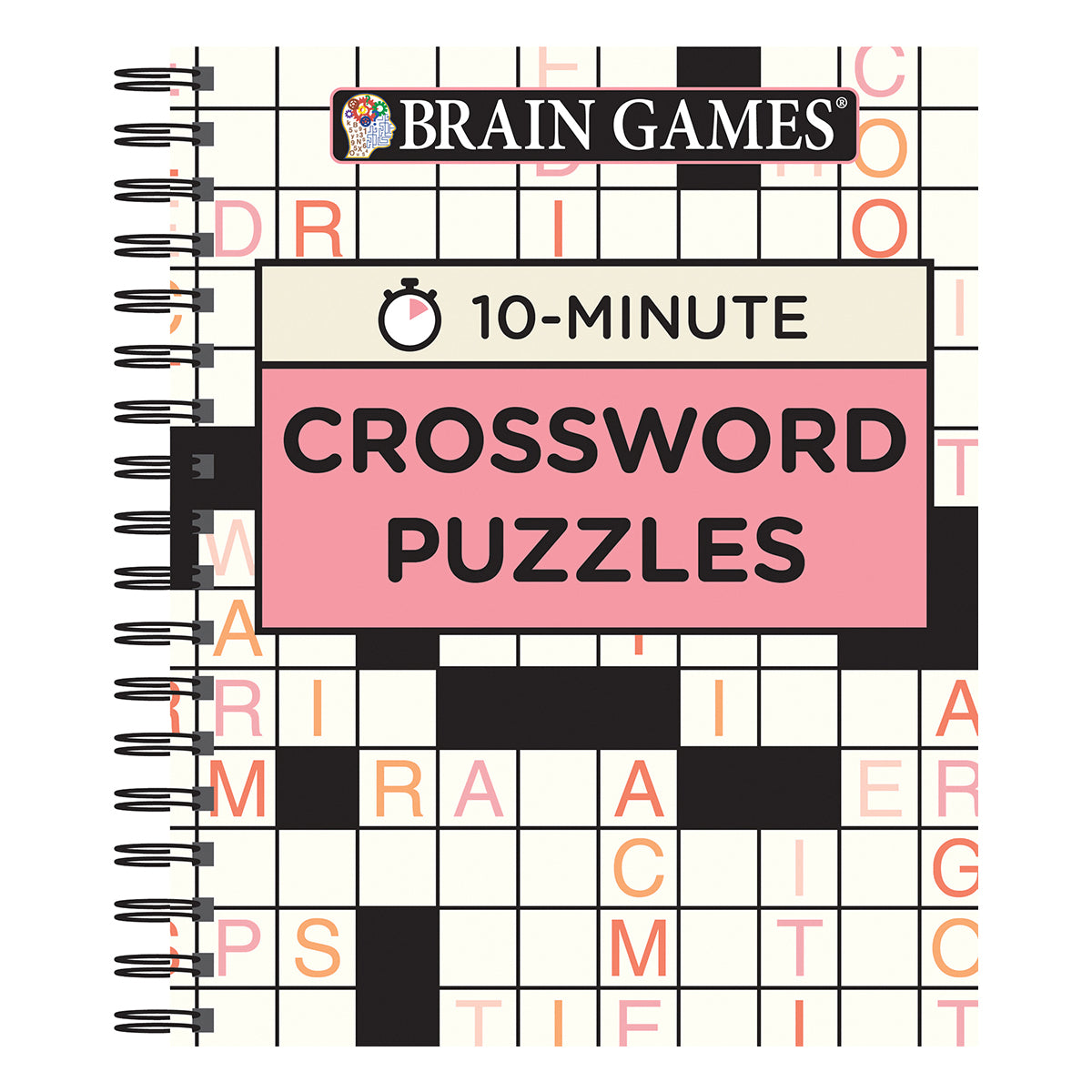 Brain Games 10 Minute Crossword Puzzles Pink