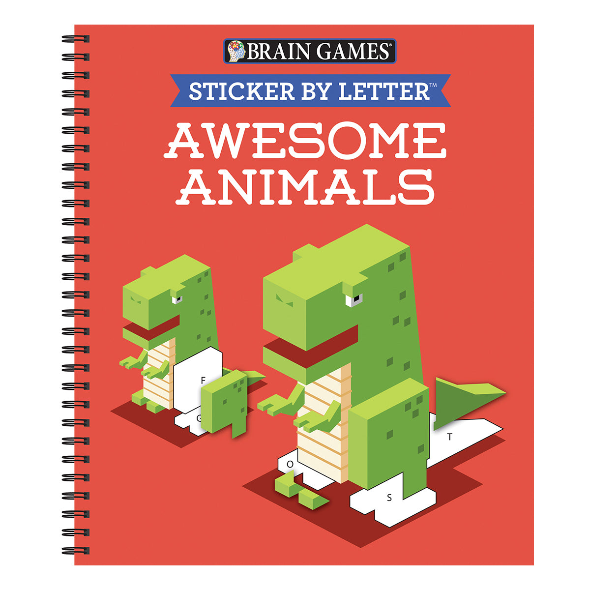 Brain Games Sticker by Letter Awesome Animals
