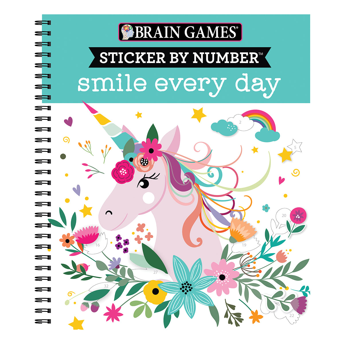 Brain Games Sticker by Number Smile Every Day