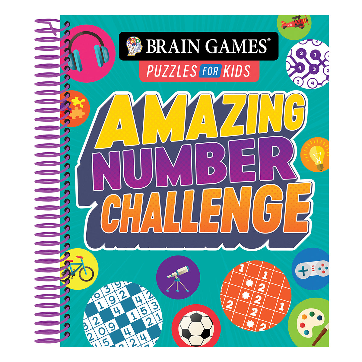 Brain Games Puzzles for Kids Amazing Number Challenge