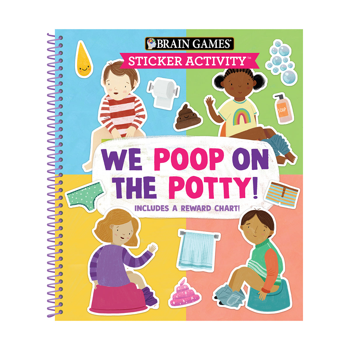 Brain Games Sticker Activity We Poop on the Potty!