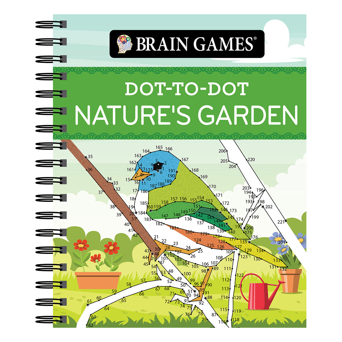 Brain Games Dot-to-Dot Nature's Garden