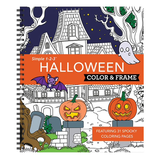 Color & Frame  Halloween Coloring Book