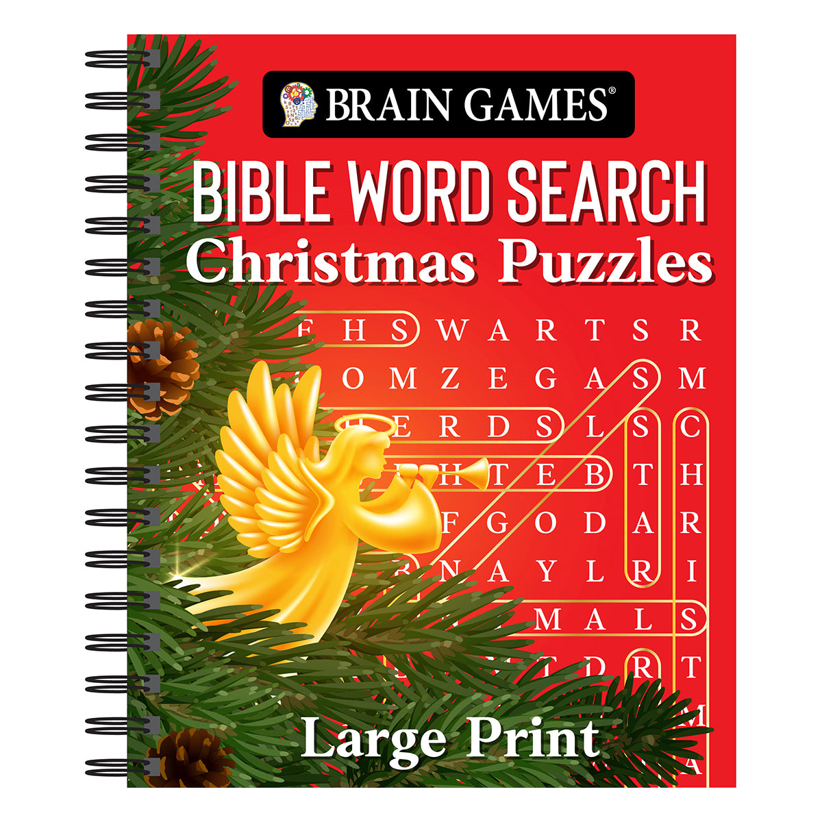 Brain Games Bible Word Search Christmas Puzzles Large Print