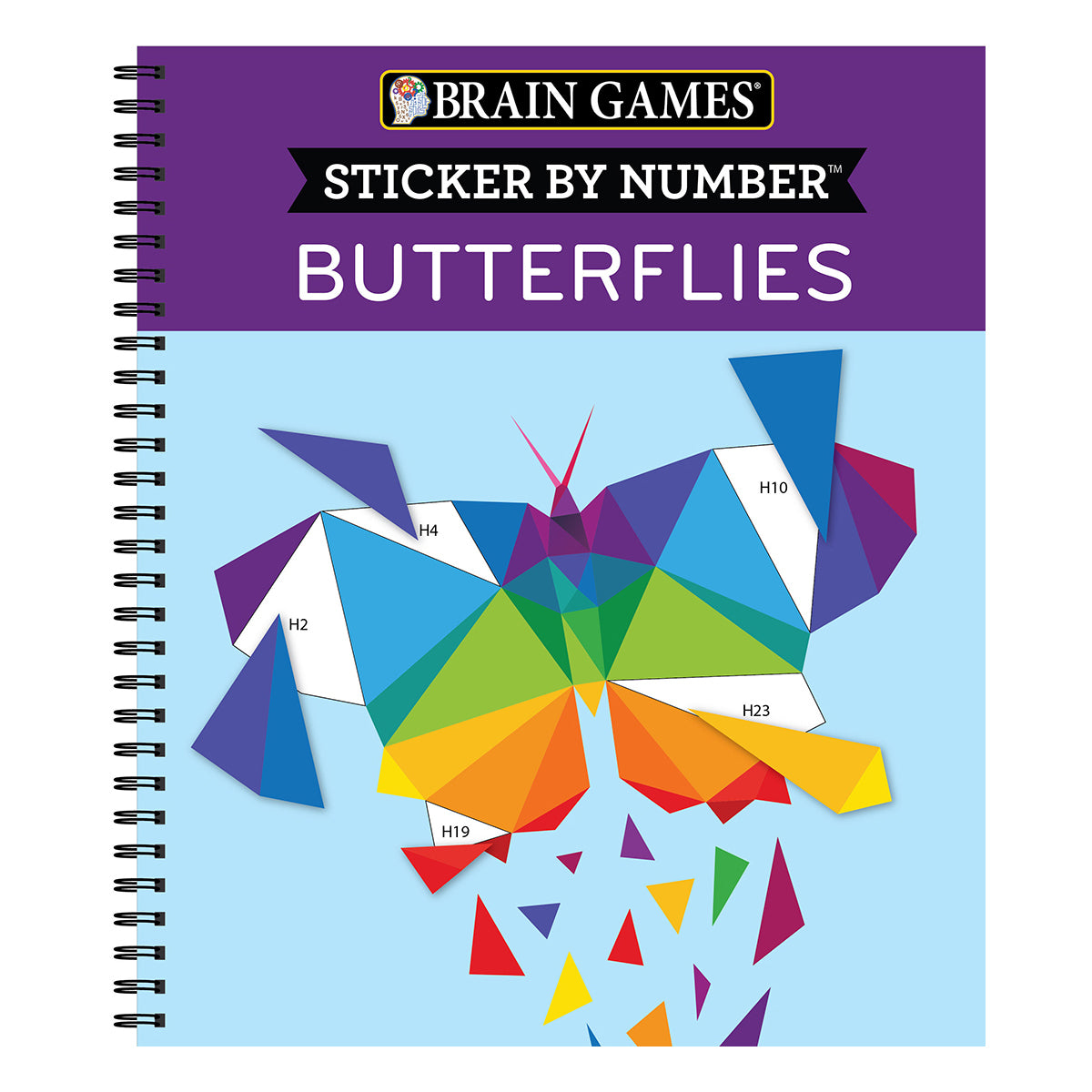 Brain Games Sticker by Number Butterflies pilbooks