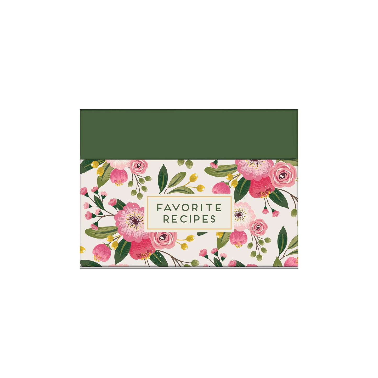 Favorite Recipes Card Collection Tin Floral