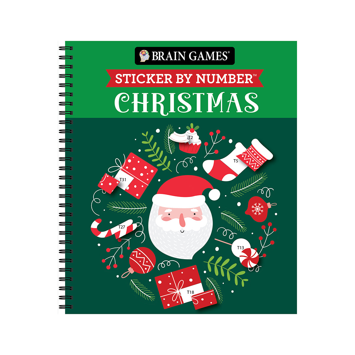 Brain Games Sticker By Number Christmas Pilbooks brain-games-sticker-by-number-christmas-pilbooks