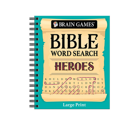 Brain Games Bible Word Search Heroes Large Print