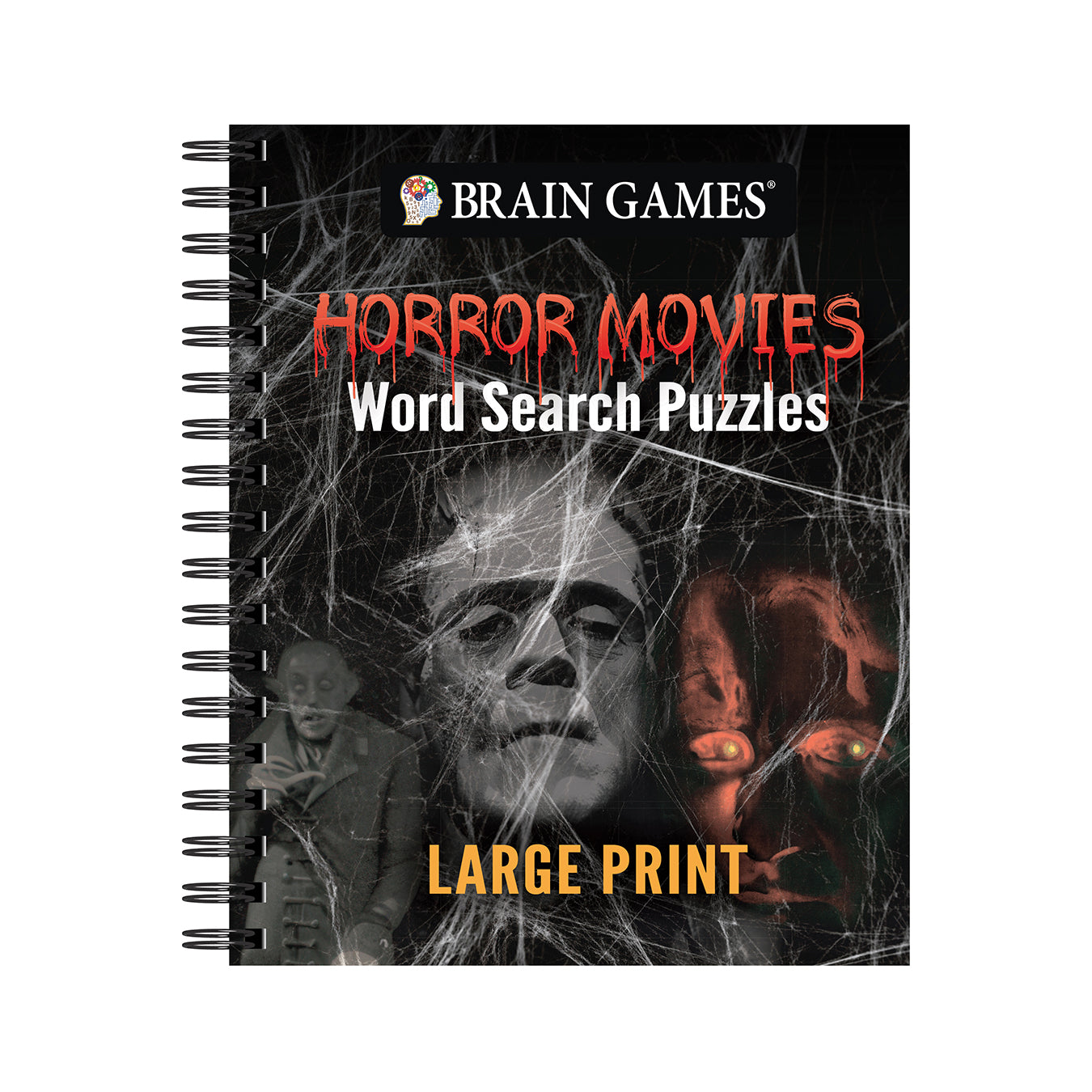Brain Games Horror Movies Word Search Puzzles Large Print