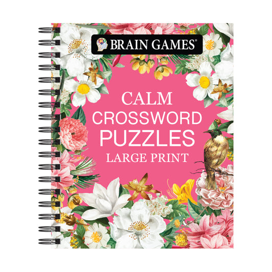 Brain Games - Calm: Crossword Puzzles - Large Print