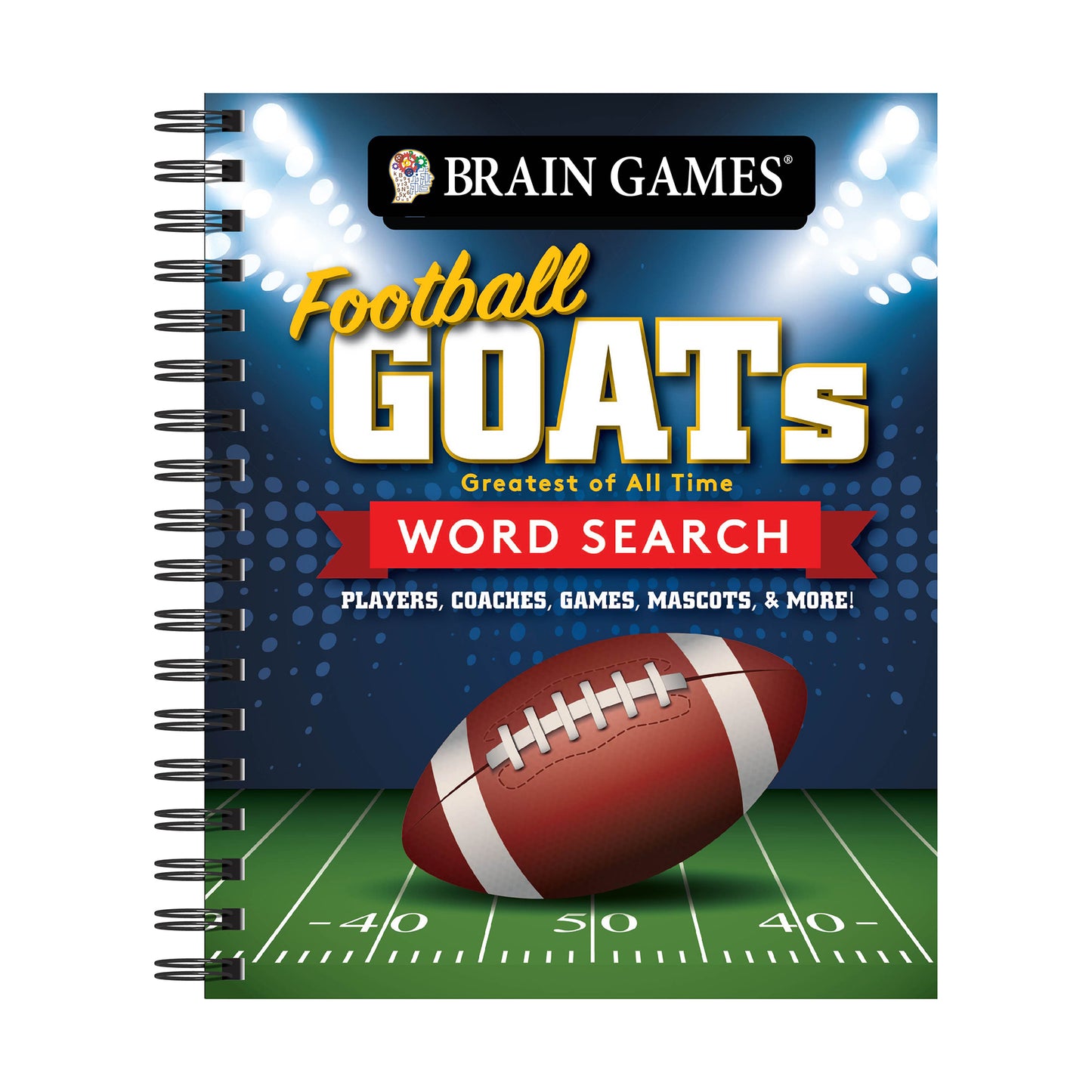 Brain Games Football GOATs Word Search