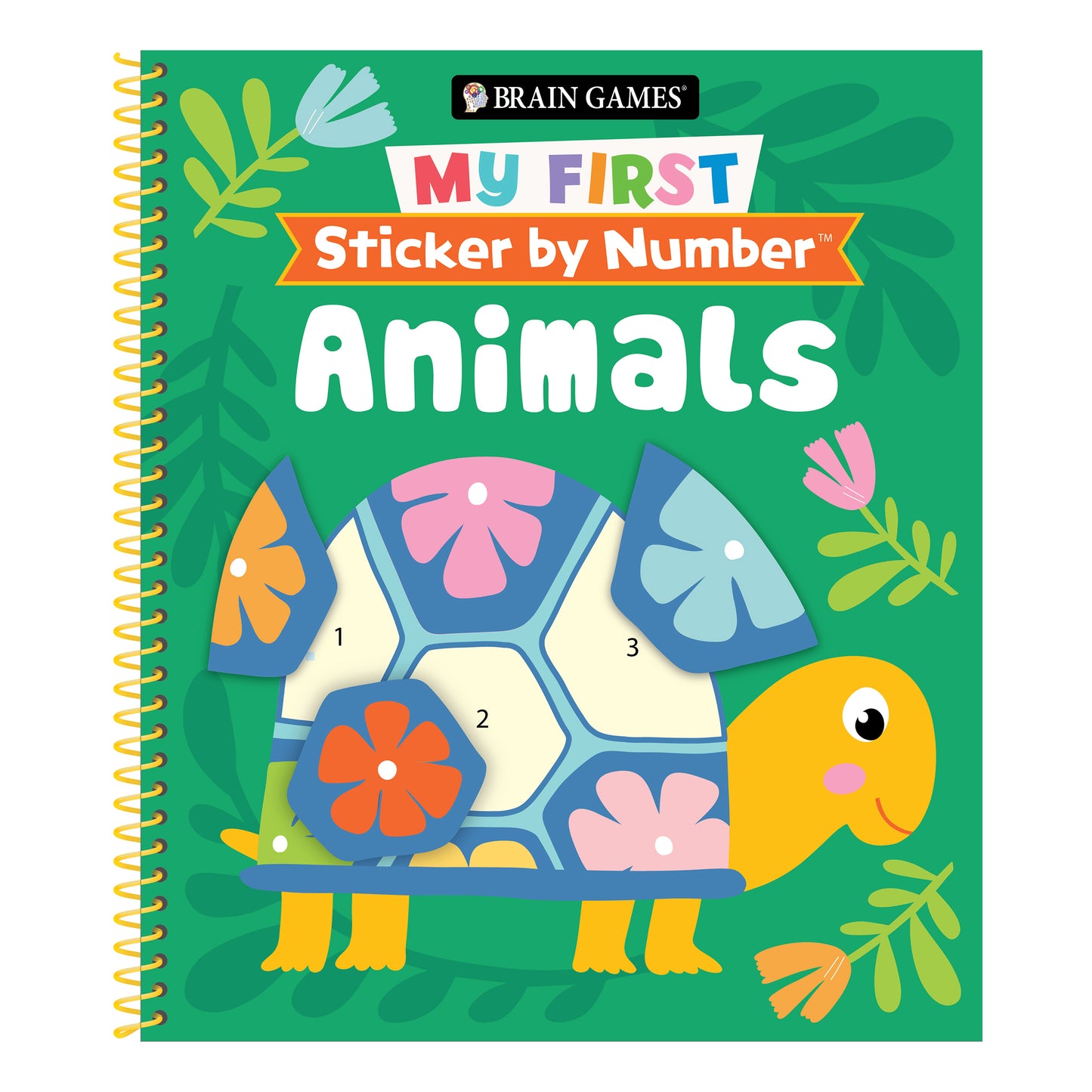 Brain Games My First Sticker by Number Animals