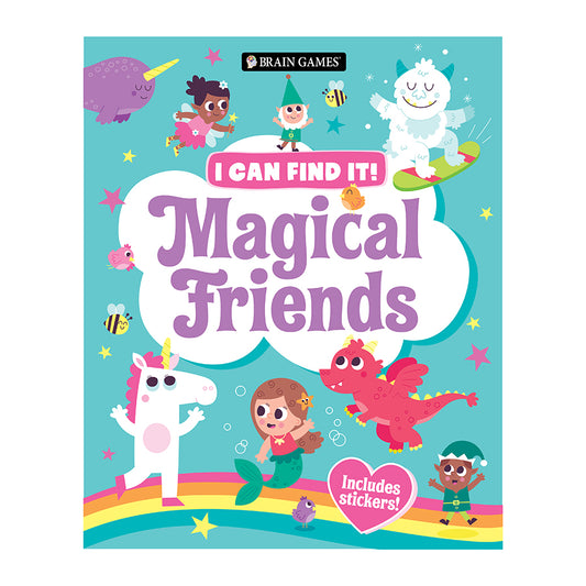 Brain Games I Can Find It Magical Friends Includes Stickers