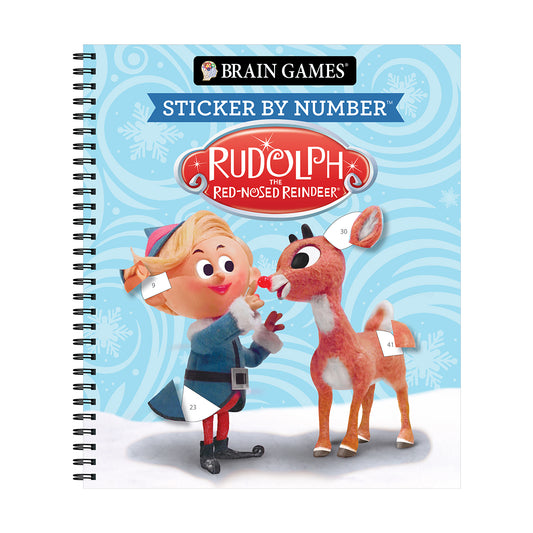 Brain  Games Sticker by Number Rudolph the Red Nosed Reindeer