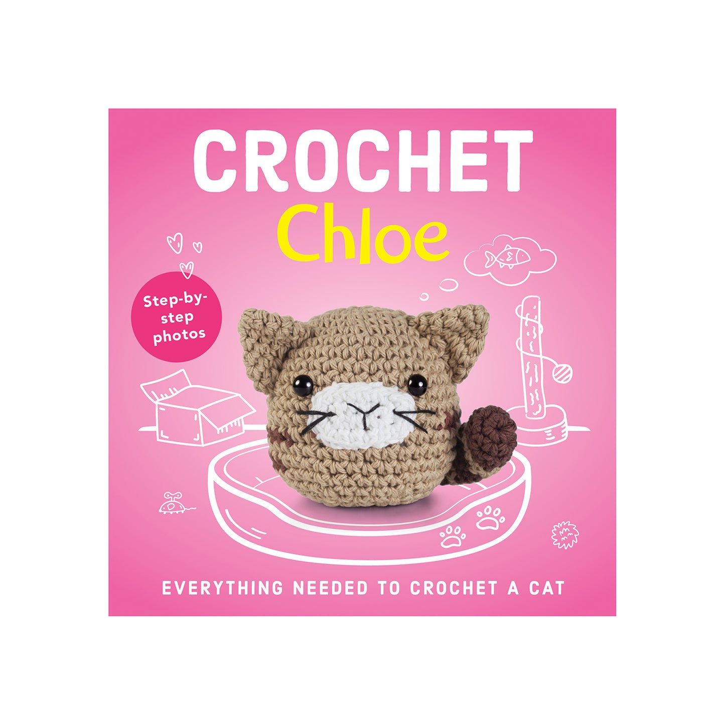 Crochet Box Kit for Beginners: Chloe the Cat