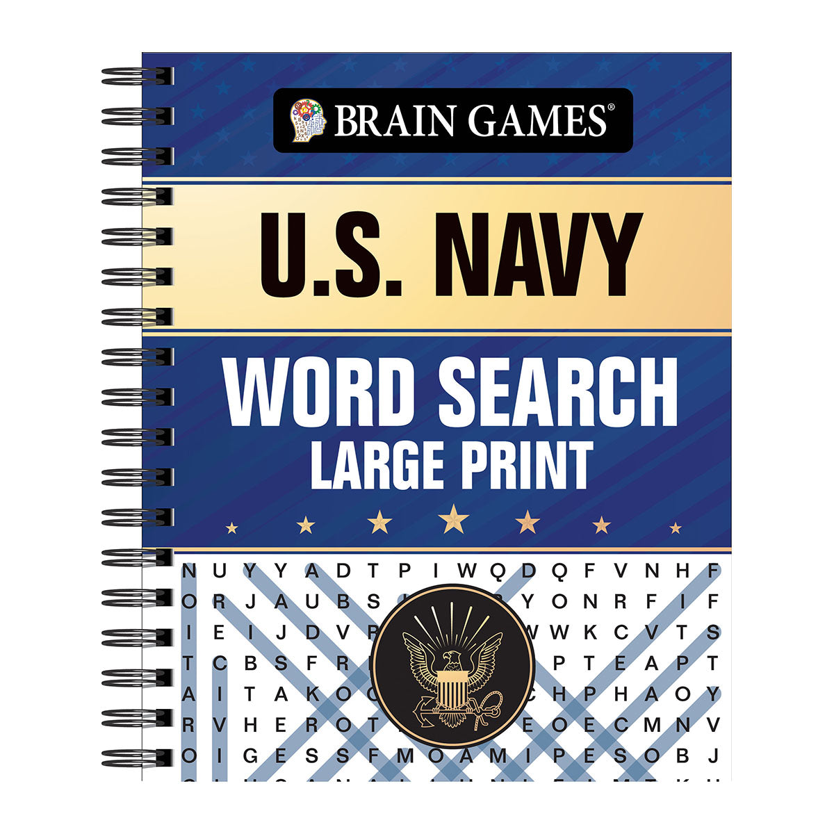 Brain Games - U.S. Navy Word Search - Large Print