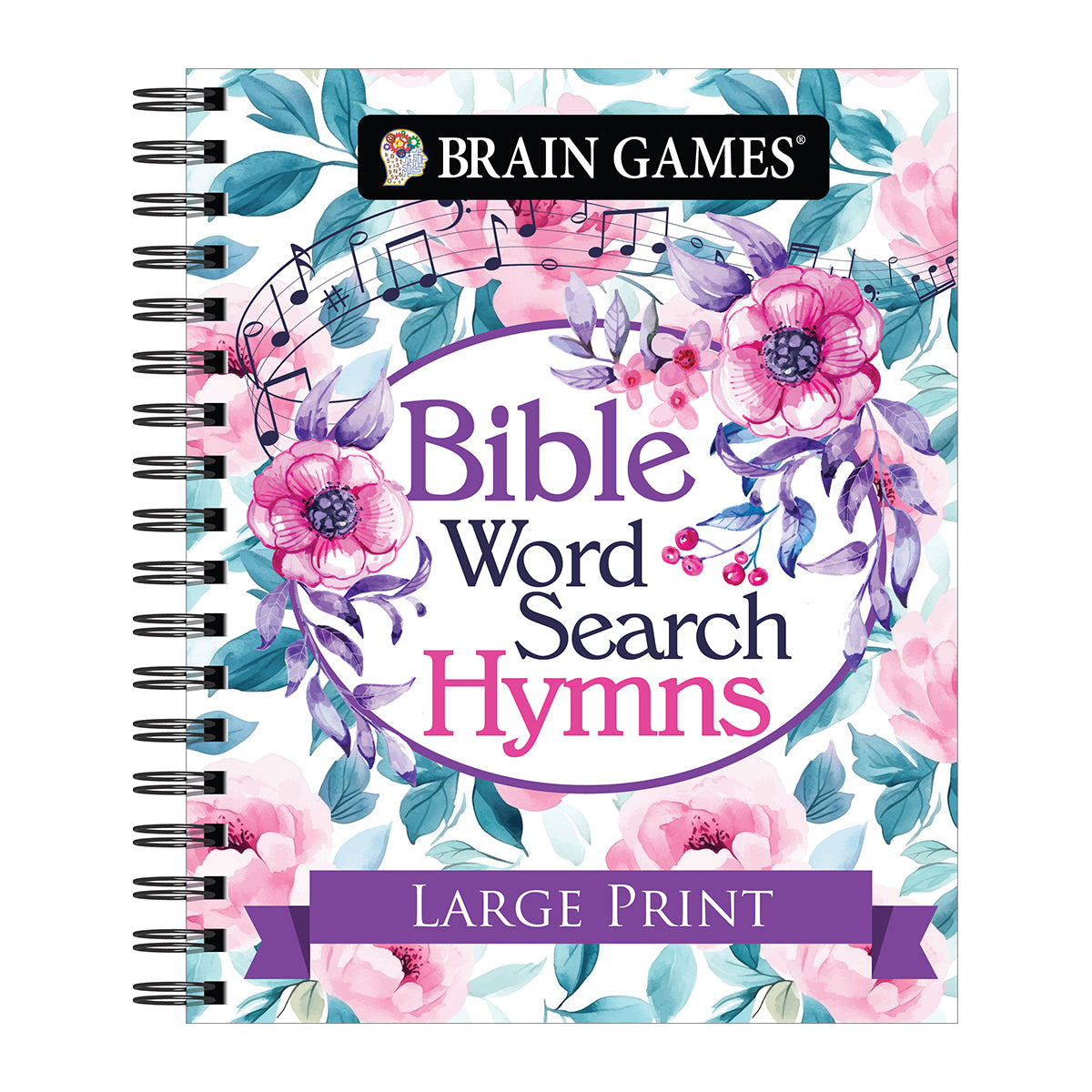 Brain Games - Bible Word Search: Hymns - Large Print