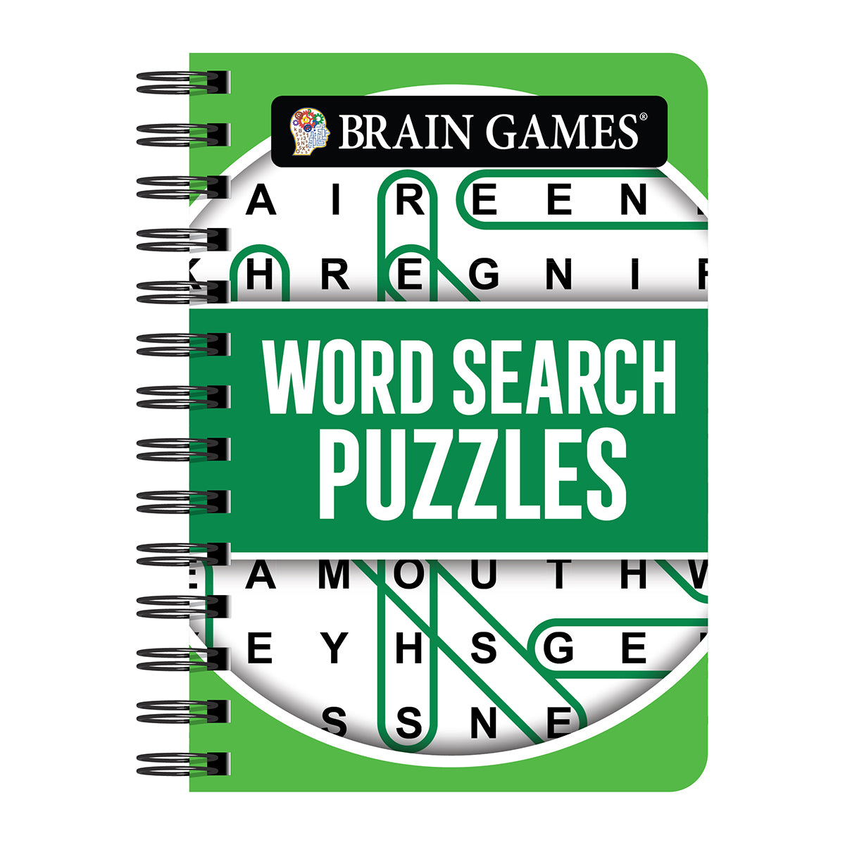 Brain Games - To Go - Word Search Puzzles (Green - Circle Cover)