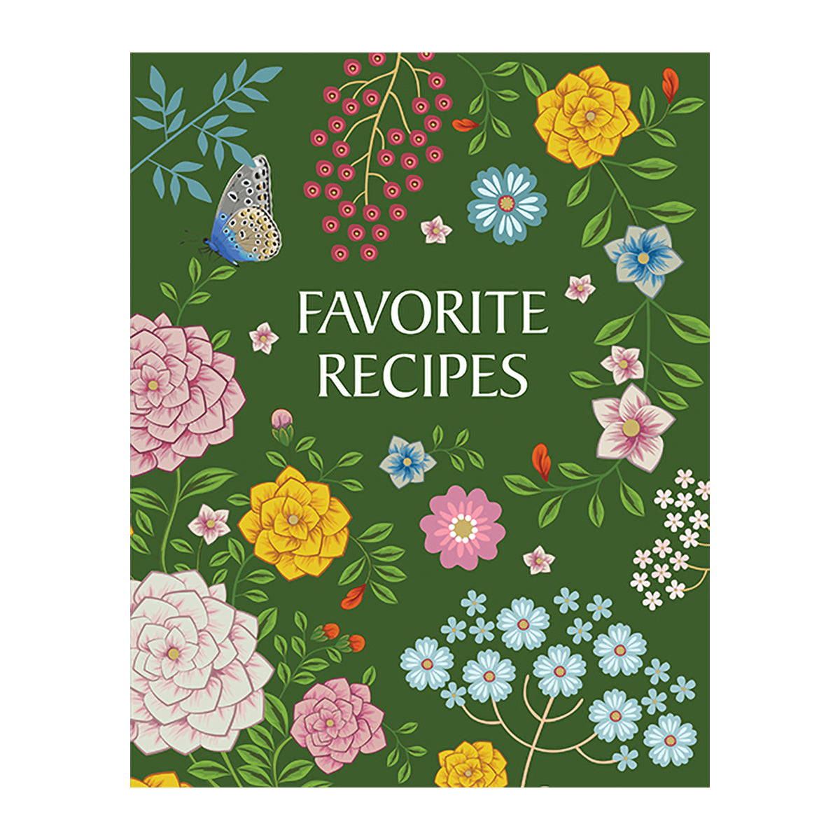Recipe Book- Favorite Recipes (Flower Cover)