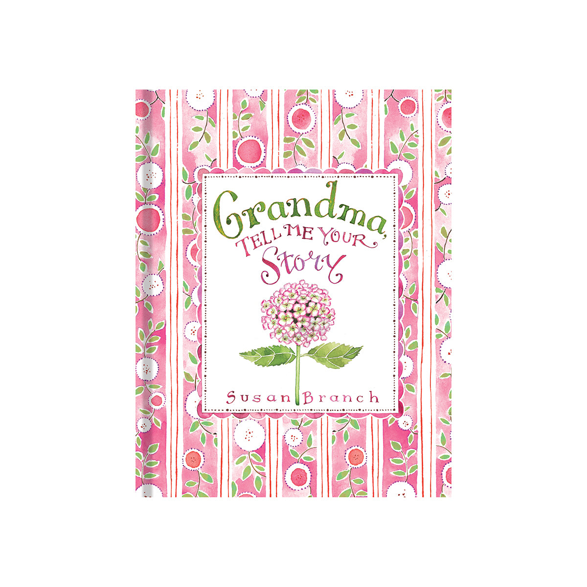 Grandma Tell Me Your Story Keepsake Journal Hydrangea