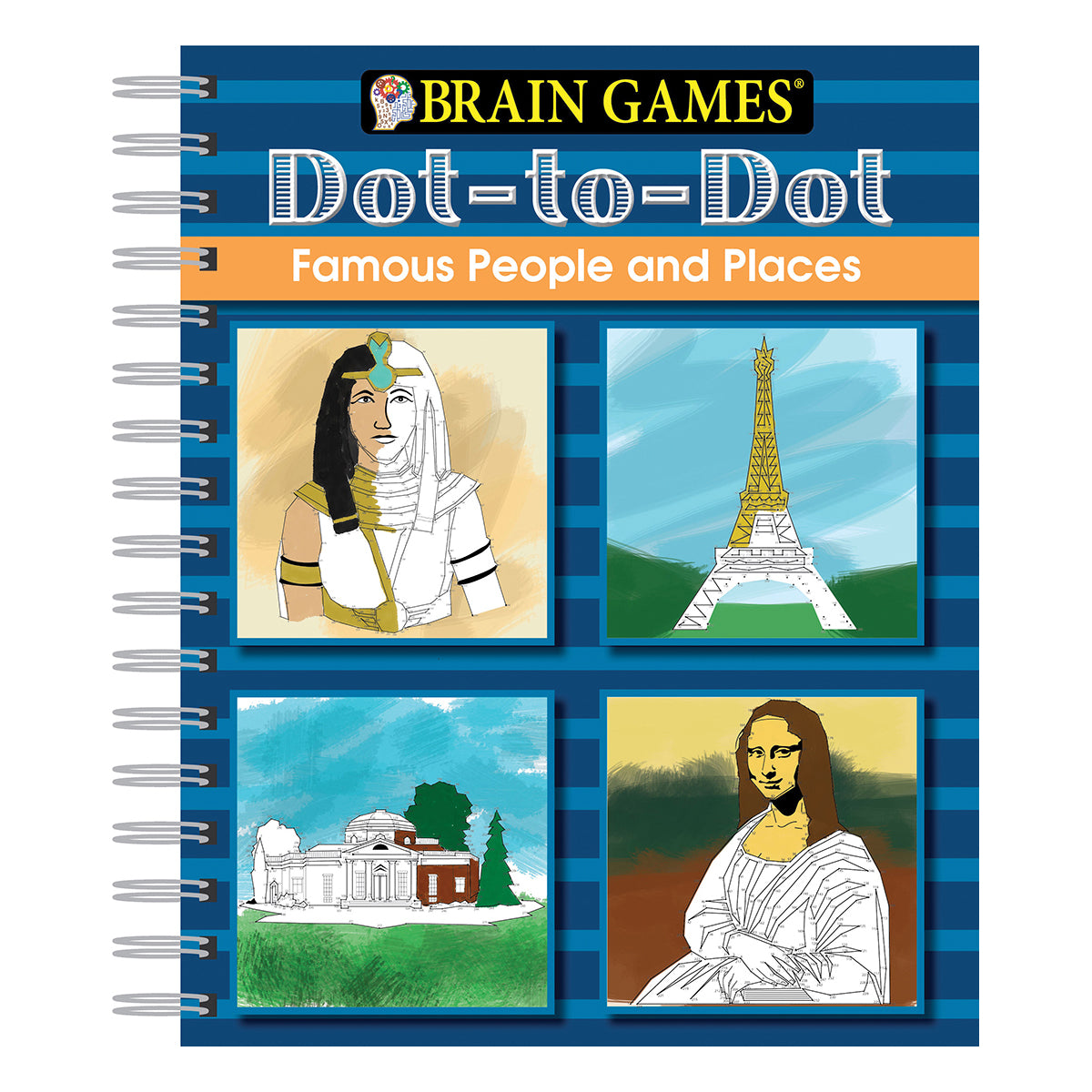 Brain Games Dot-to-Dot Famous People and Places