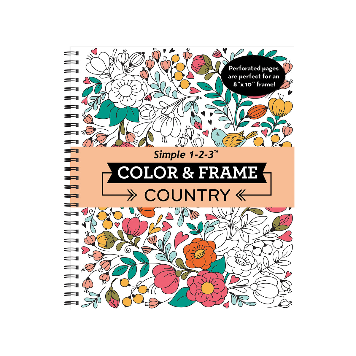 Color & Frame  Country Adult Coloring Book