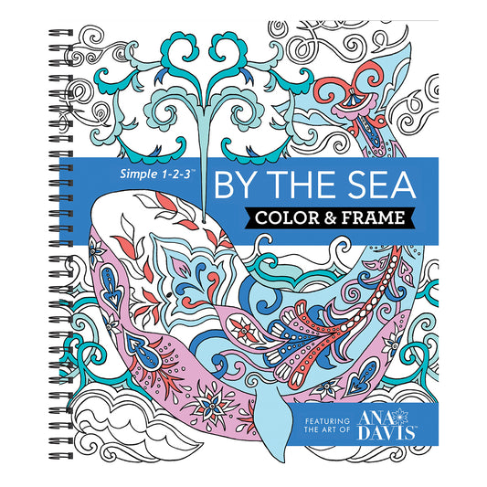 Color & Frame  By the Sea Adult Coloring Book