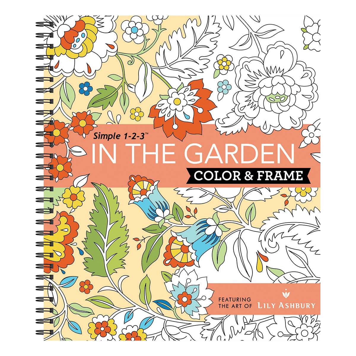Color & Frame  In the Garden Adult Coloring Book