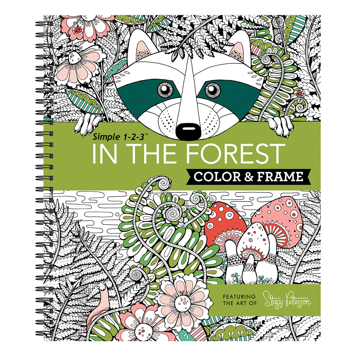 Color & Frame  In the Forest Adult Coloring Book