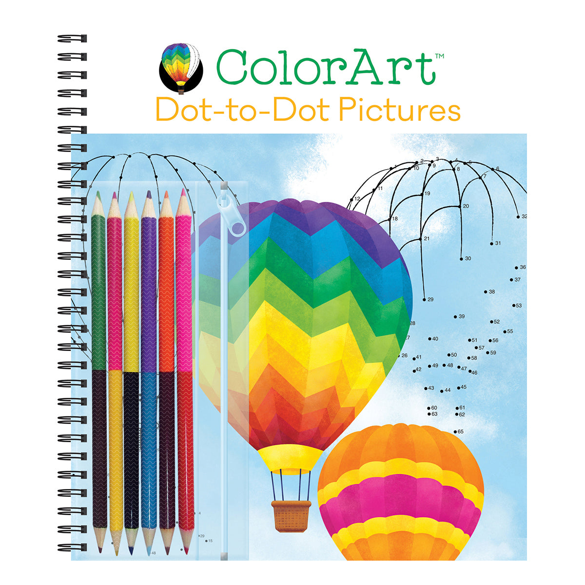 Colorpoint Book ColorArt Dot to Dot Pictures Book with Colored Pencils – pilbooks