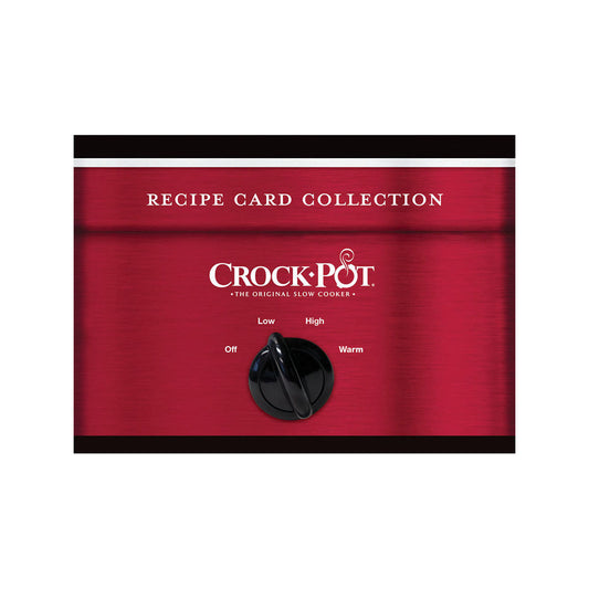 Crockpot Recipe Card Collection Tin Red