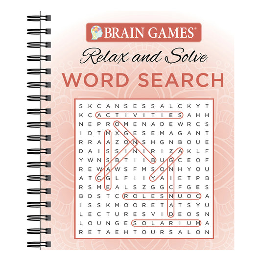 Brain Games  Relax and Solve Word Search Coral