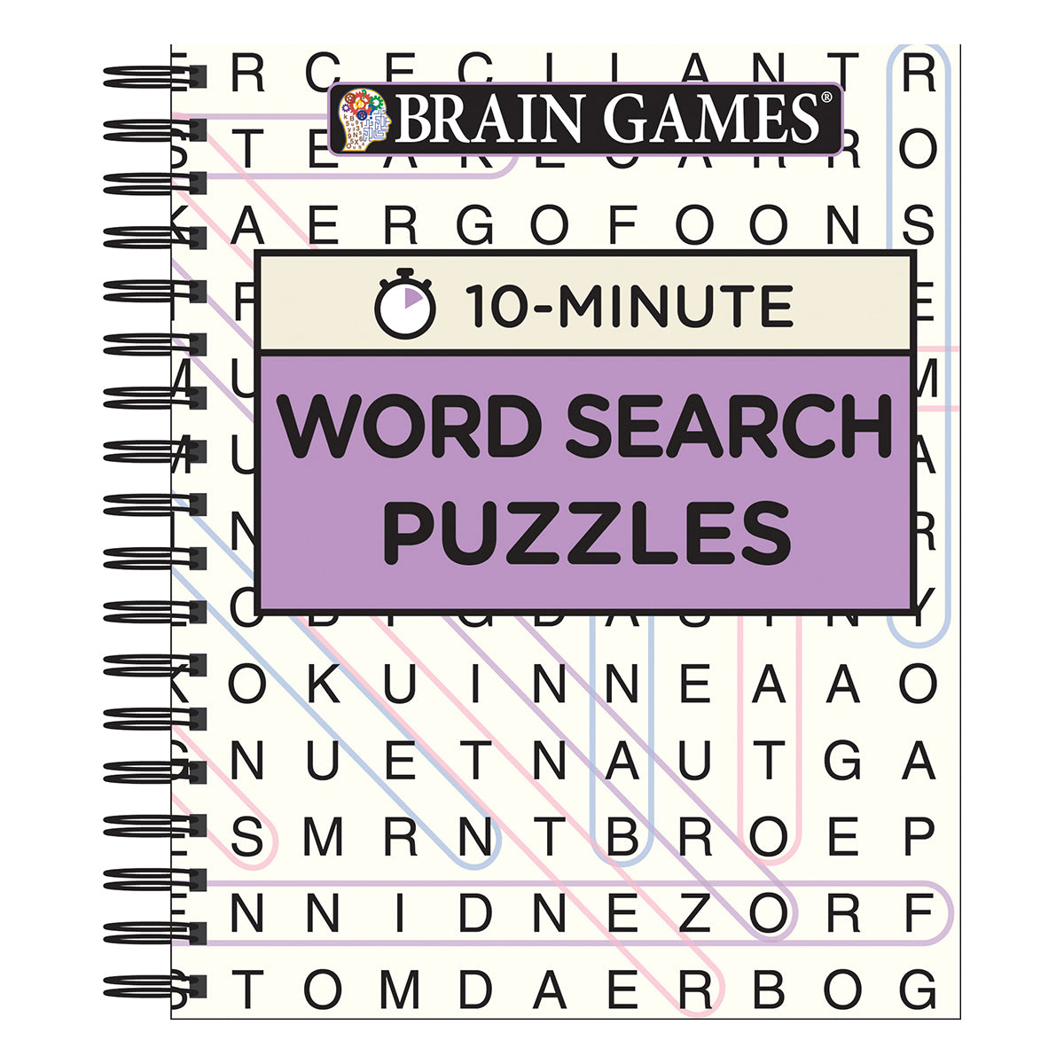 Brain Games  10 Minute Word Search Puzzles Purple