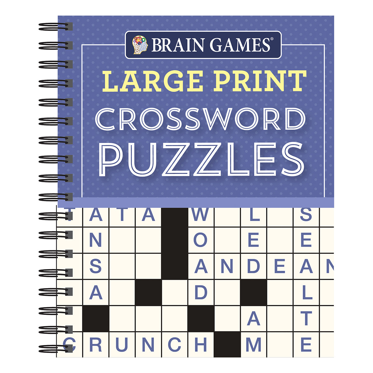 Brain Games Large Print Crossword Puzzles Purple – pilbooks