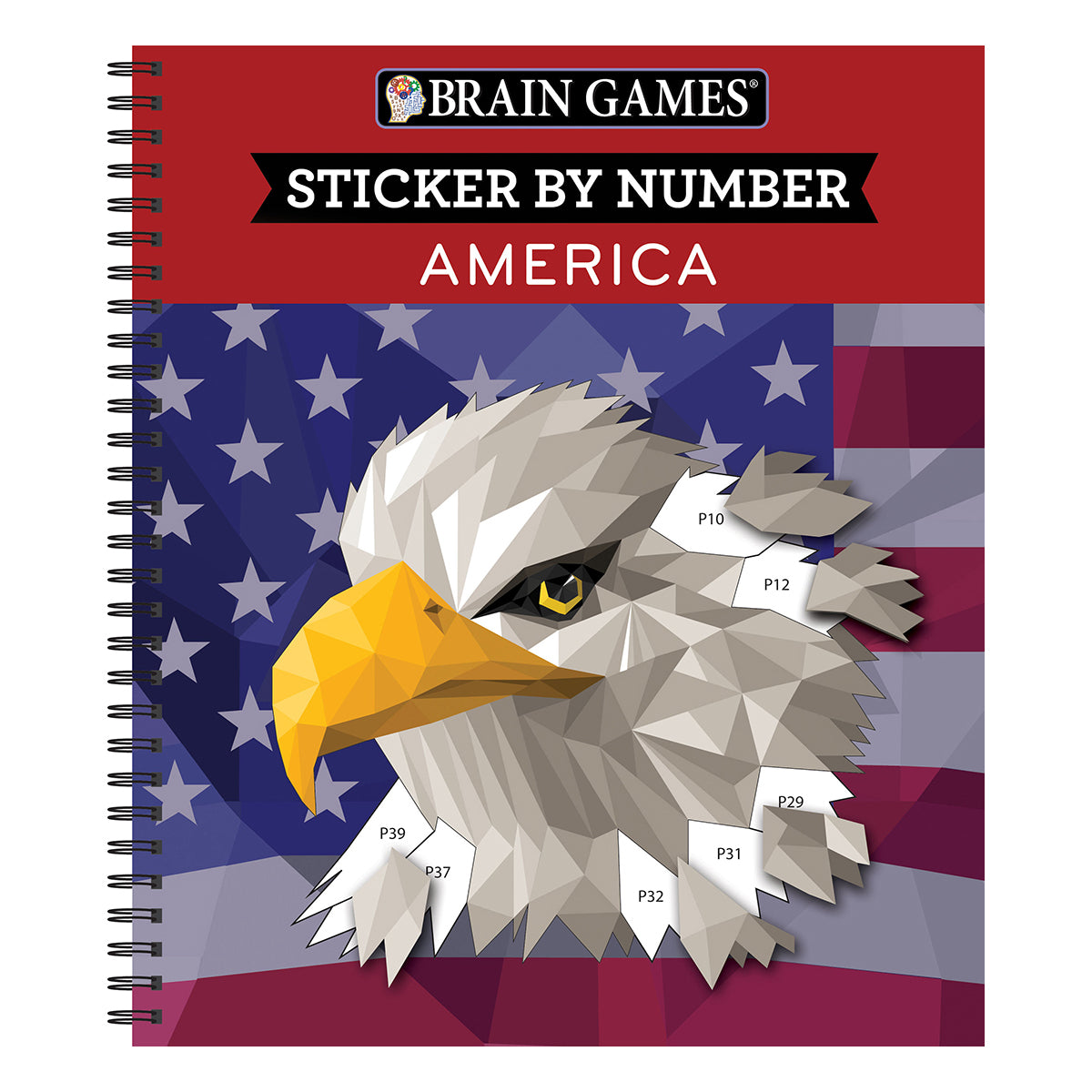 Brain Games  Sticker by Number America 28 Images to Sticker