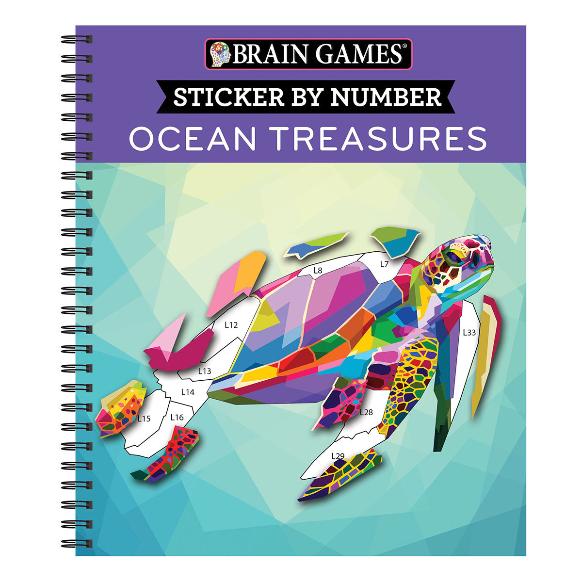 Brain Games  Sticker by Number Ocean Treasures