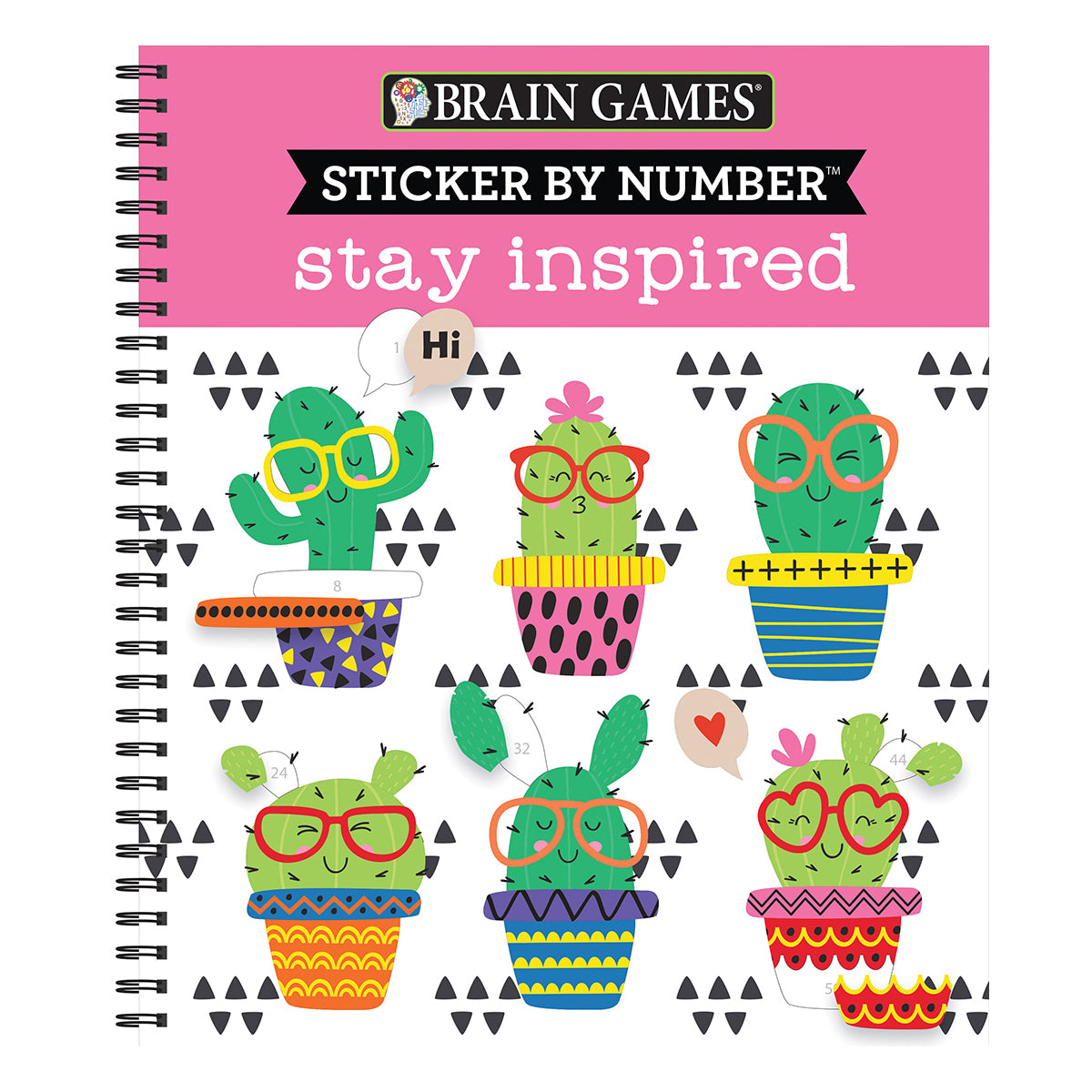 Brain Games Sticker by Number Stay Inspired – pilbooks