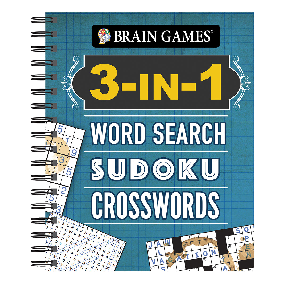 Brain Games  3In1 Word Search Sudoku Crosswords