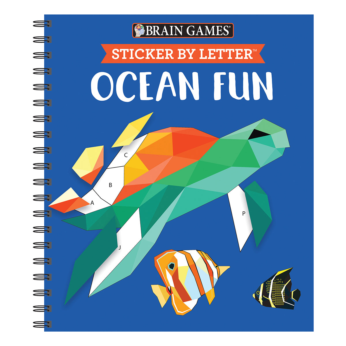 Brain Games  Sticker by Letter Ocean Fun Sticker Puzzles  Kids Activity Book