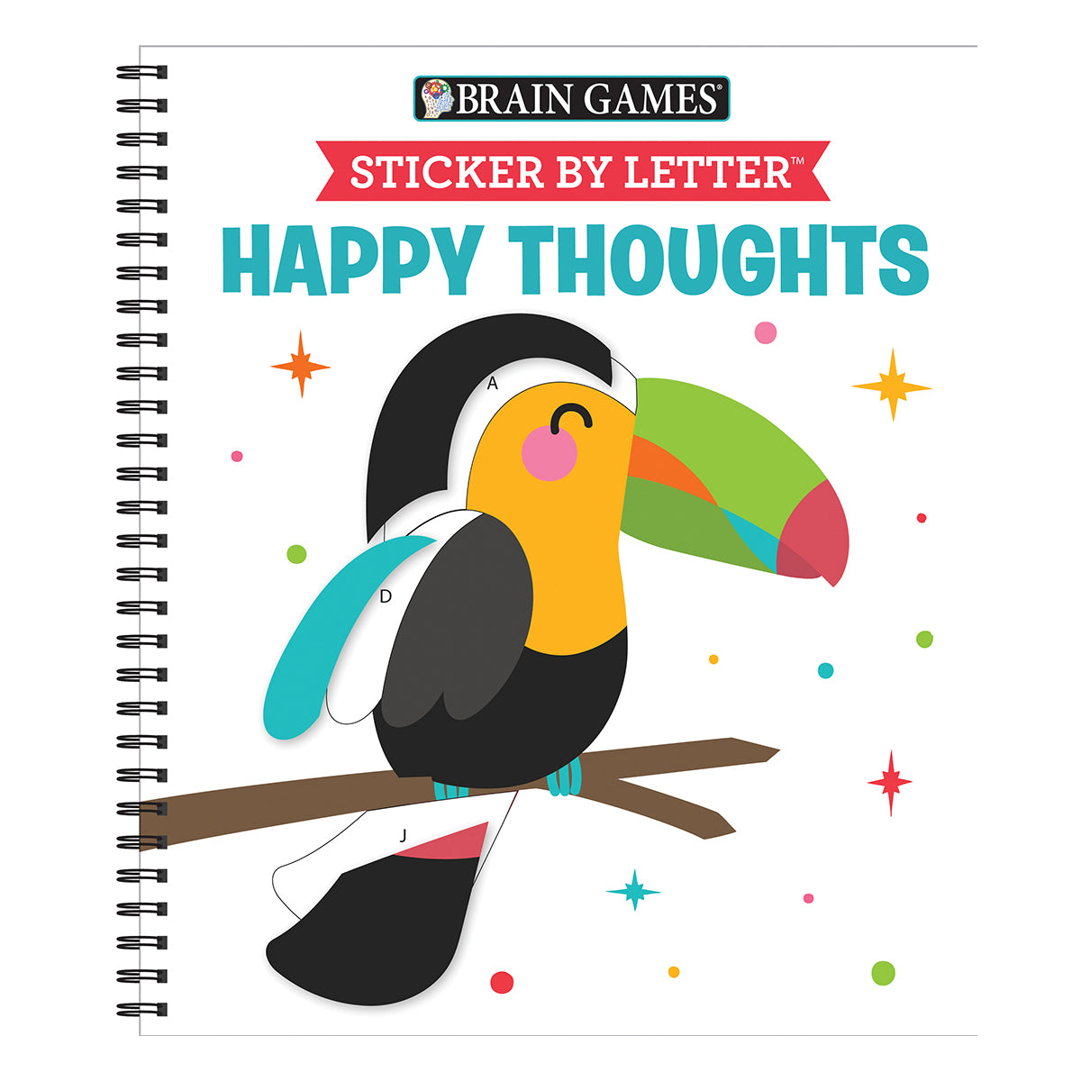 Brain Games  Sticker by Letter Happy Thoughts