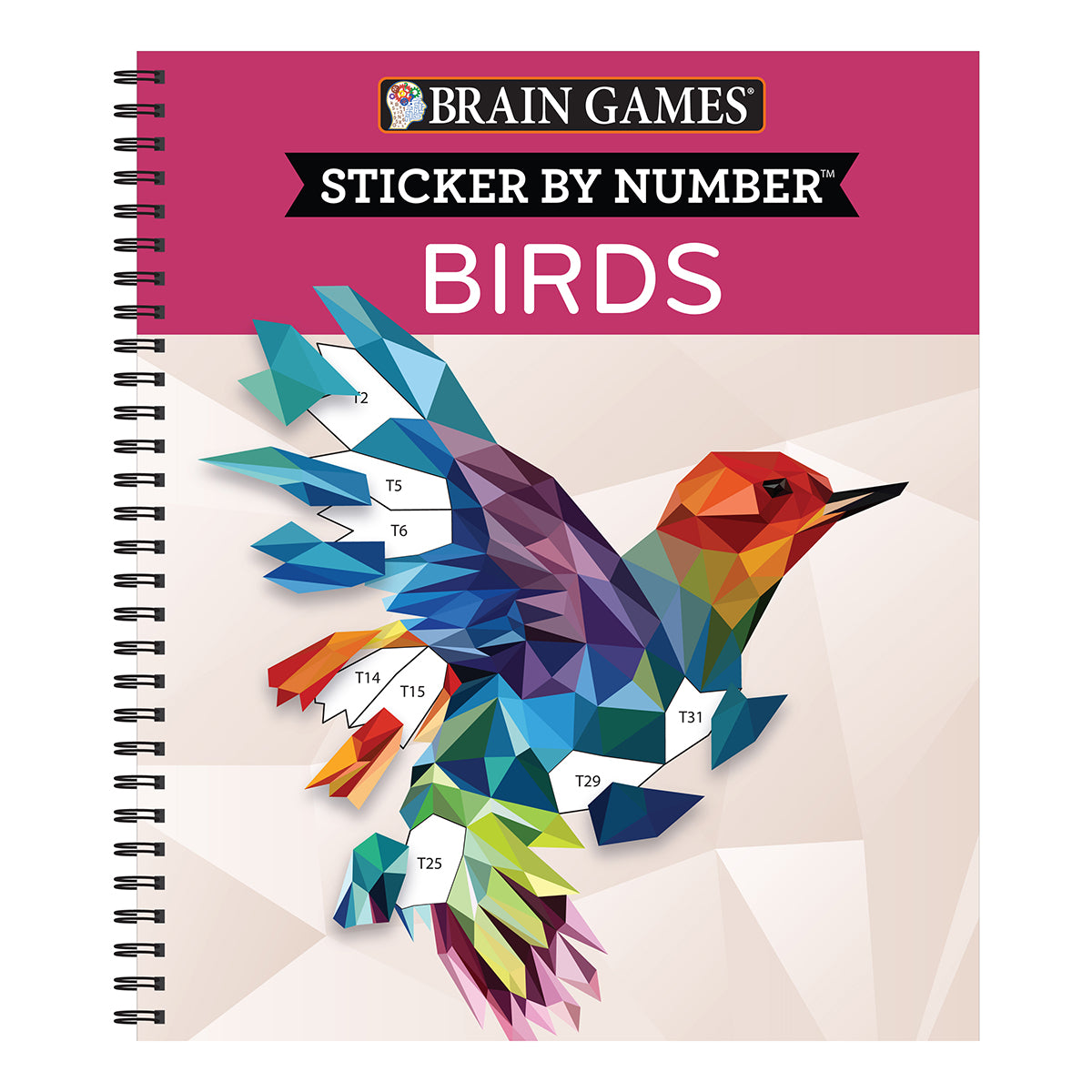 Brain Games  Sticker by Number Birds 28 Images to Sticker
