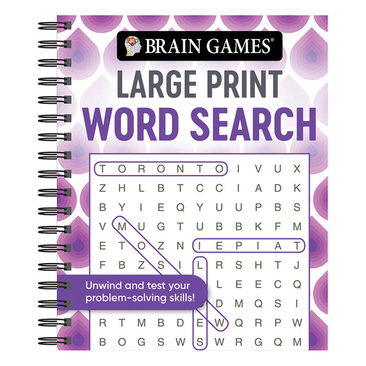 Brain Games  Large Print Word Search Swirls