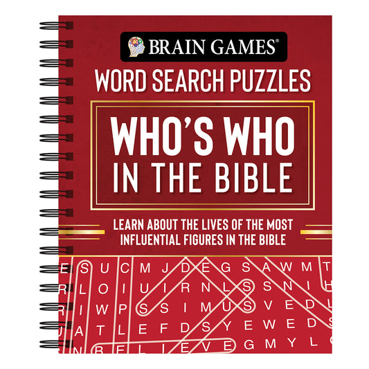 Brain Games  Word Search Puzzles Who's Who In the Bible