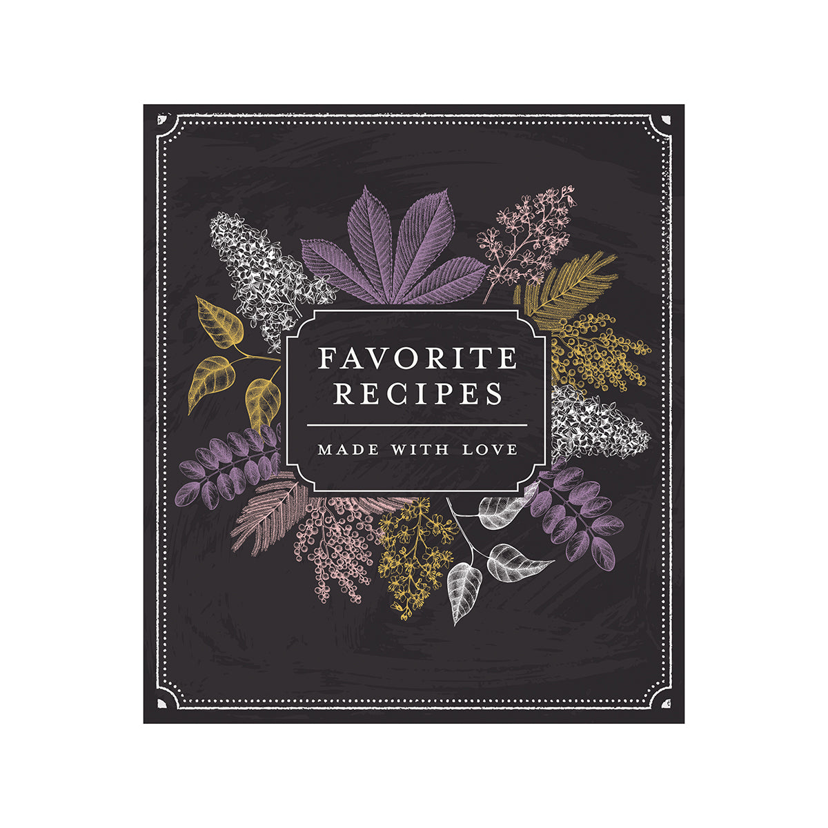 Small Recipe Binder  Favorite Recipes Made with Love Chalkboard