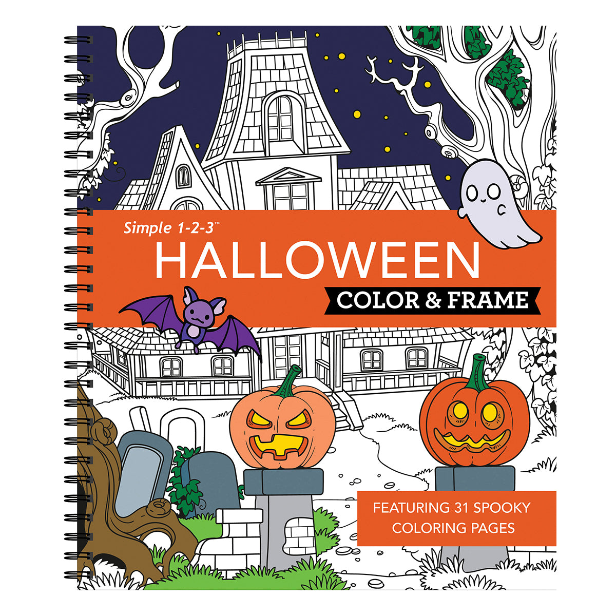 Color & Frame  Halloween Coloring Book