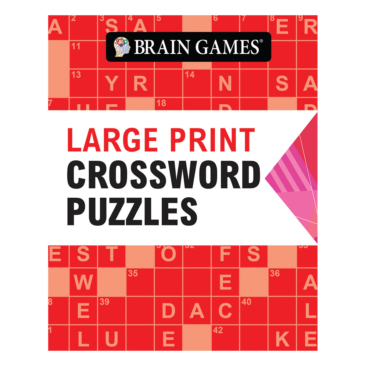 Brain Games  Large Print Crossword Puzzles 384 Pages