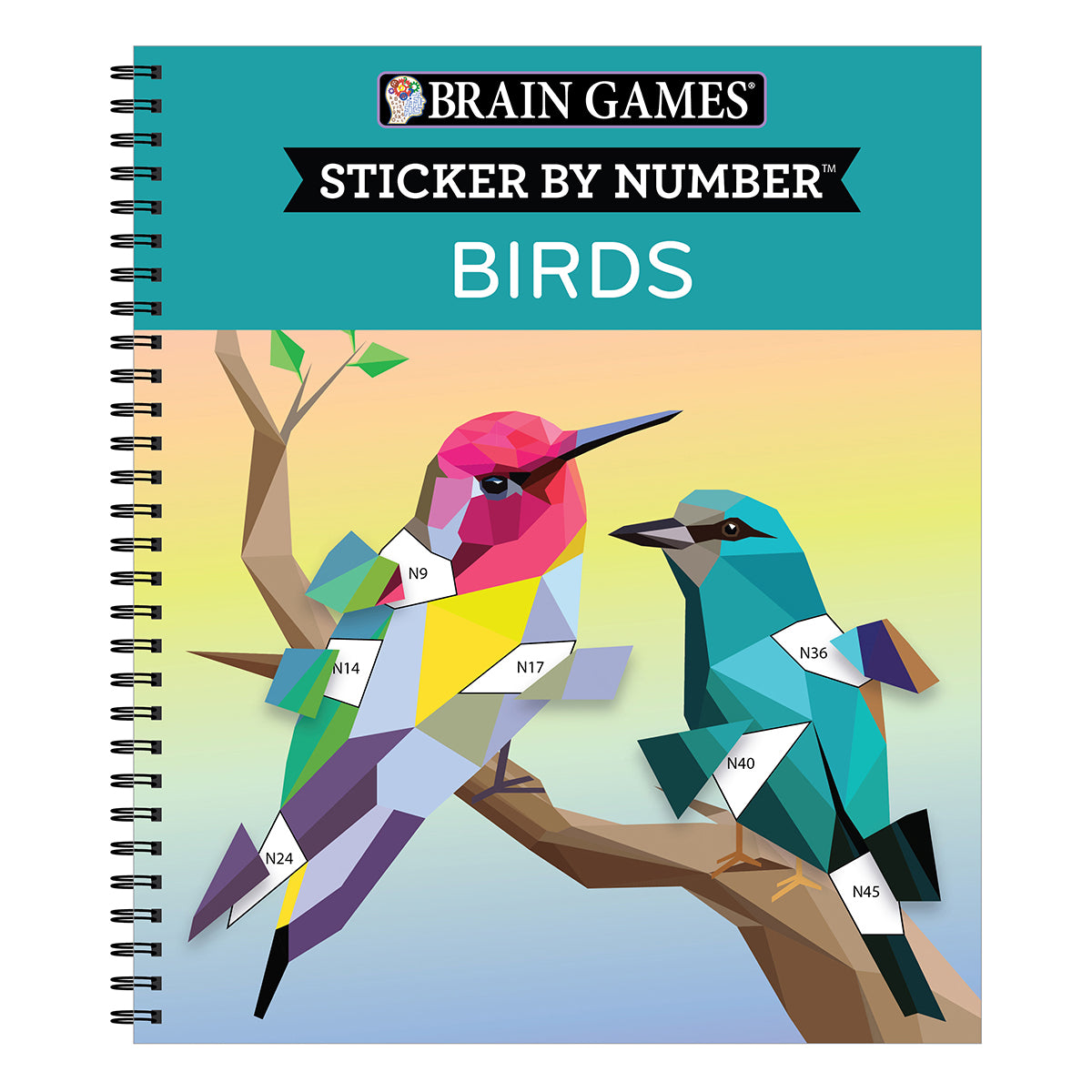 Brain Games  Sticker By Number Birds