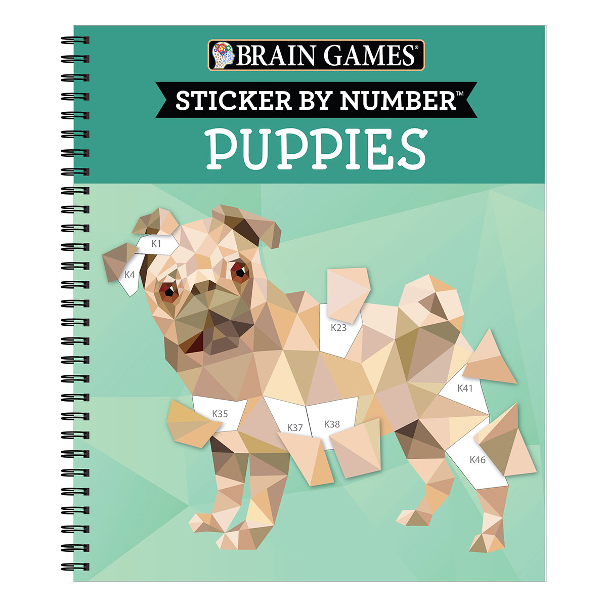 Brain Games  Sticker by Number Puppies