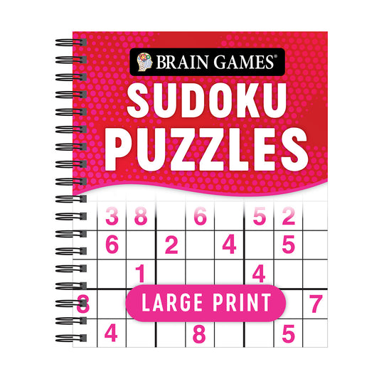 Brain Games  Large Print Sudoku Puzzles Swoosh